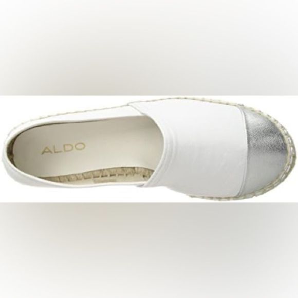 ALDO Espadrilles Flats White Silver-Toed - Picture 9 of 10